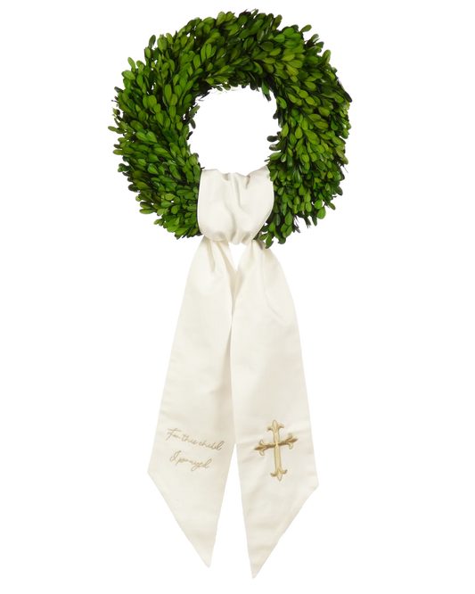 Wreath Sash: For This Child I Have Prayed