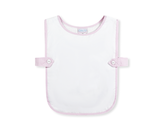 Baby Pink Minigingham Bib
