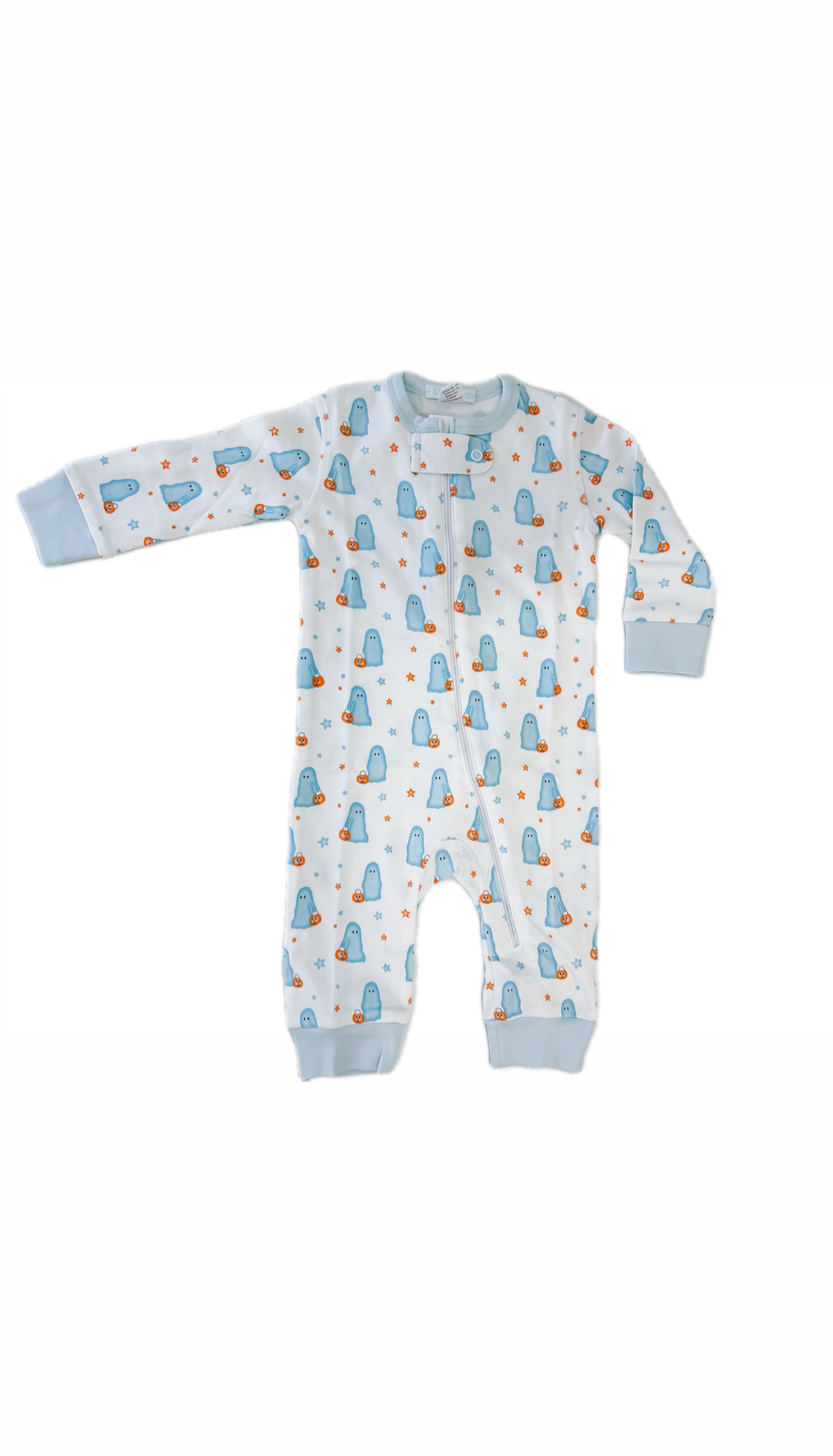 Blue Ghost Print Pajamas