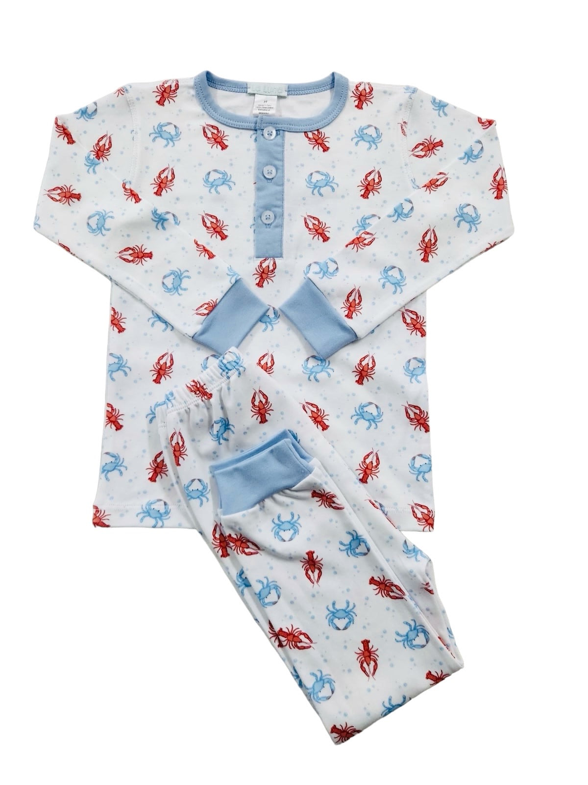 Crab Print Pajama 2 - Piece Set