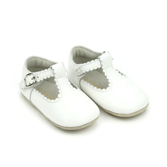 White Elodie Crib Shoe