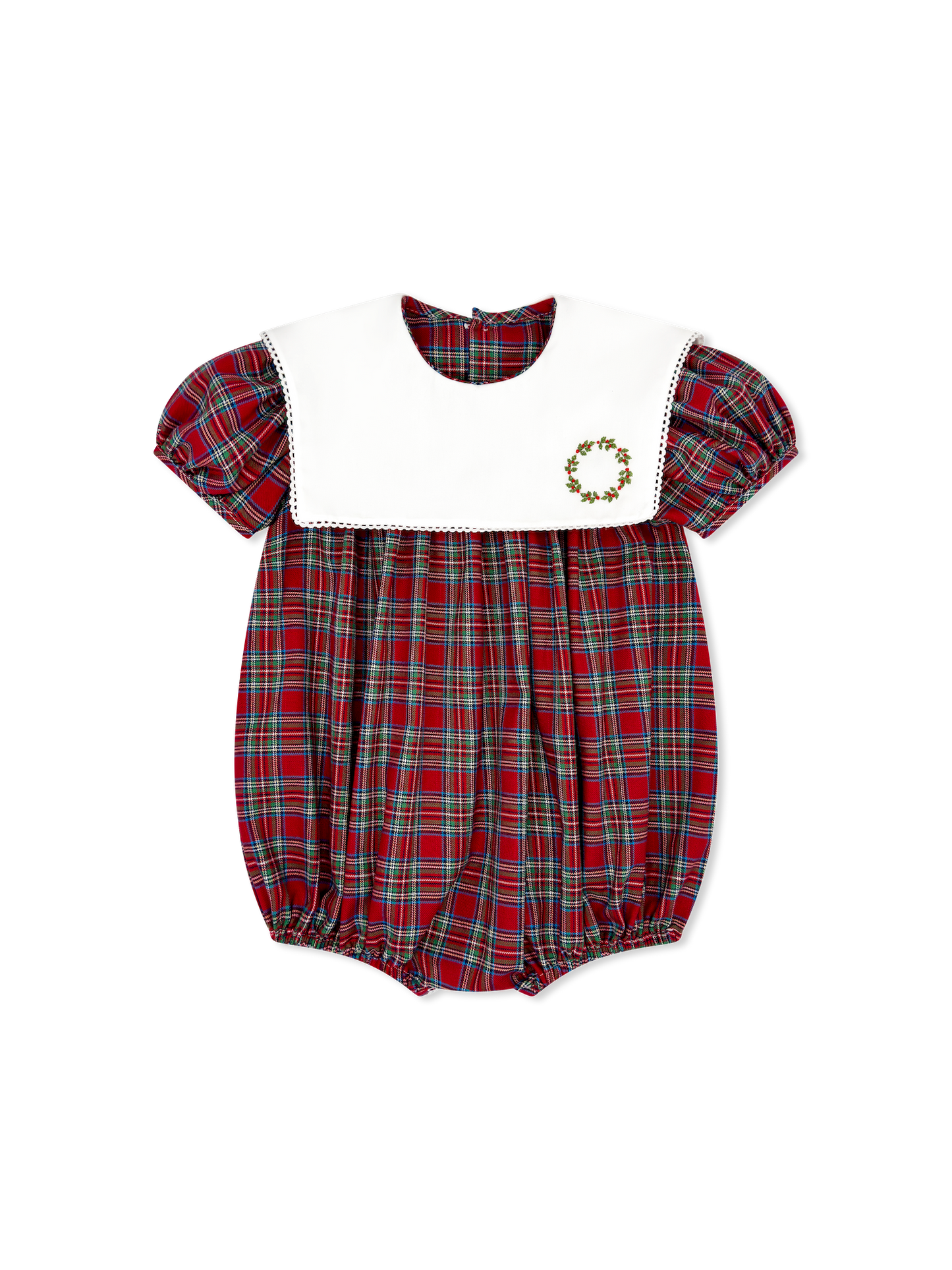 Christmas Plaid Wreath Bubble