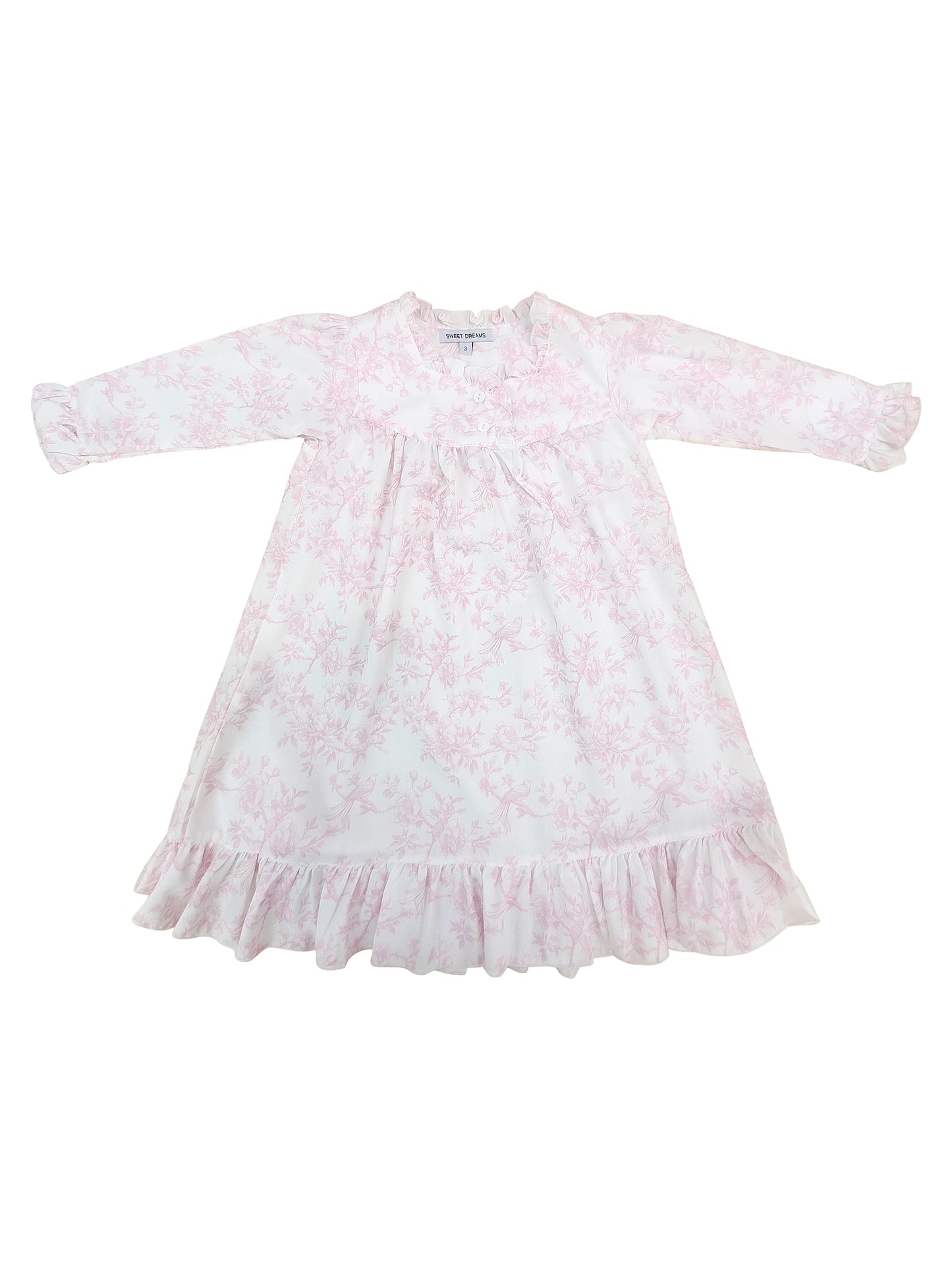 Pink Toile Print Nightgown