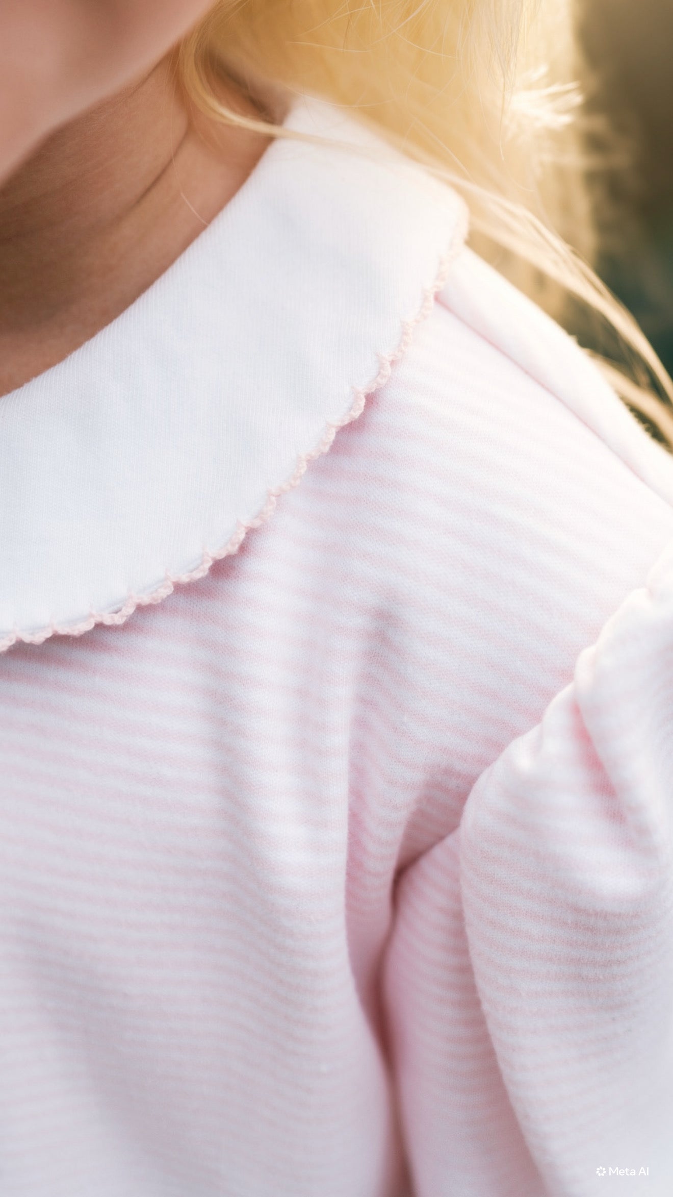 Pink Ministripe Collared Dress