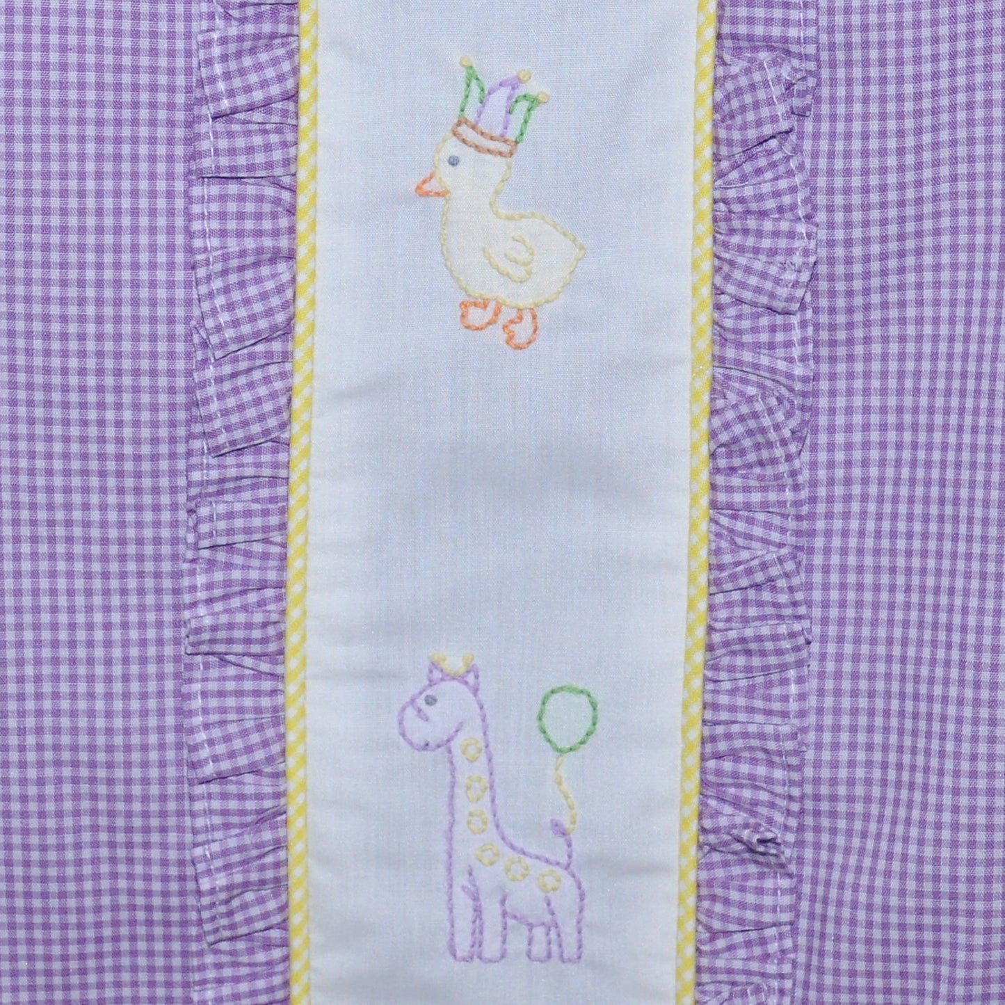 Mardi Gras Embroidered Girl Bubble