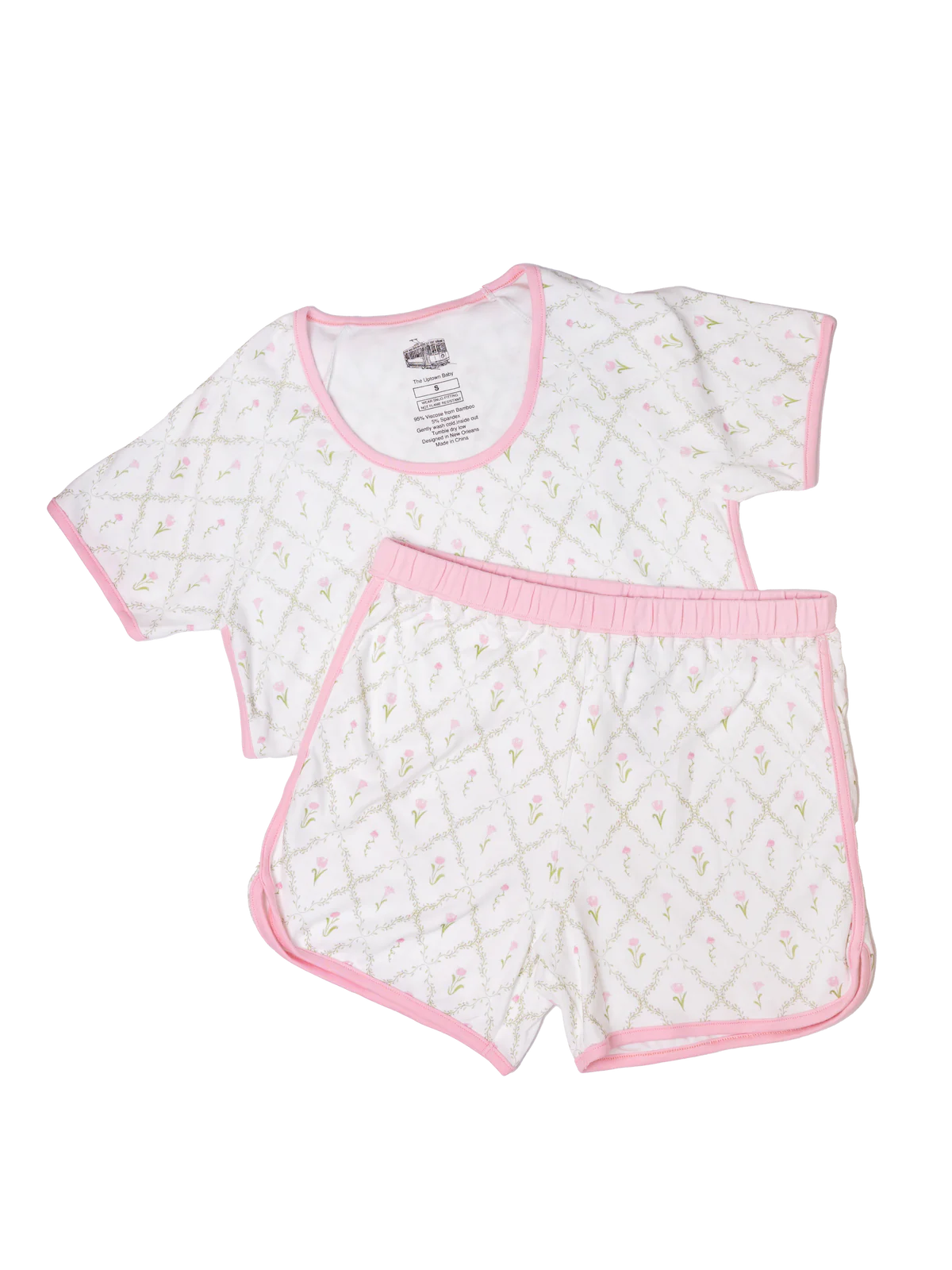 Mama Tulip Trellis Pajama Set