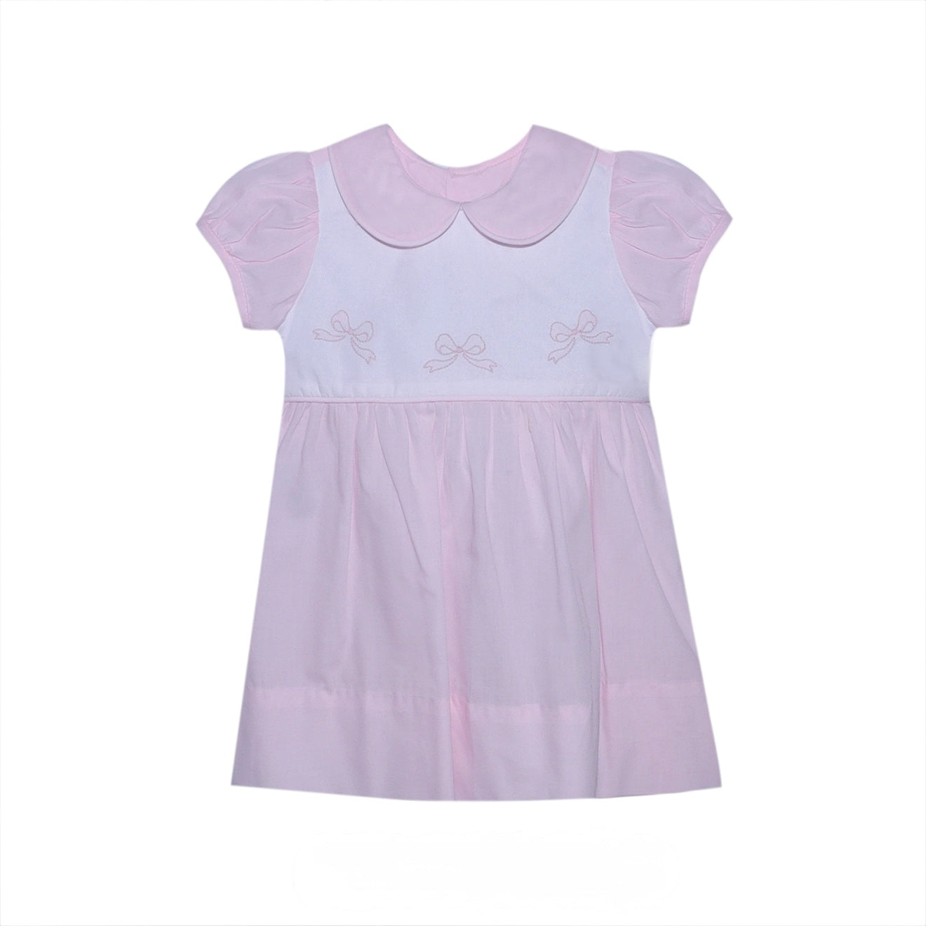 Pink Bows Smocked Dress