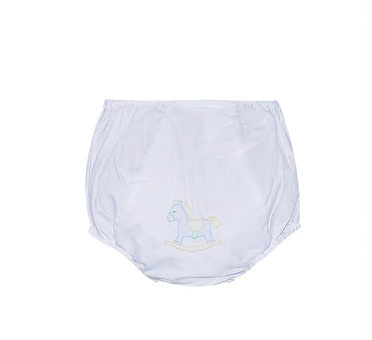 Rocking Horse Embroidered Diaper Cover