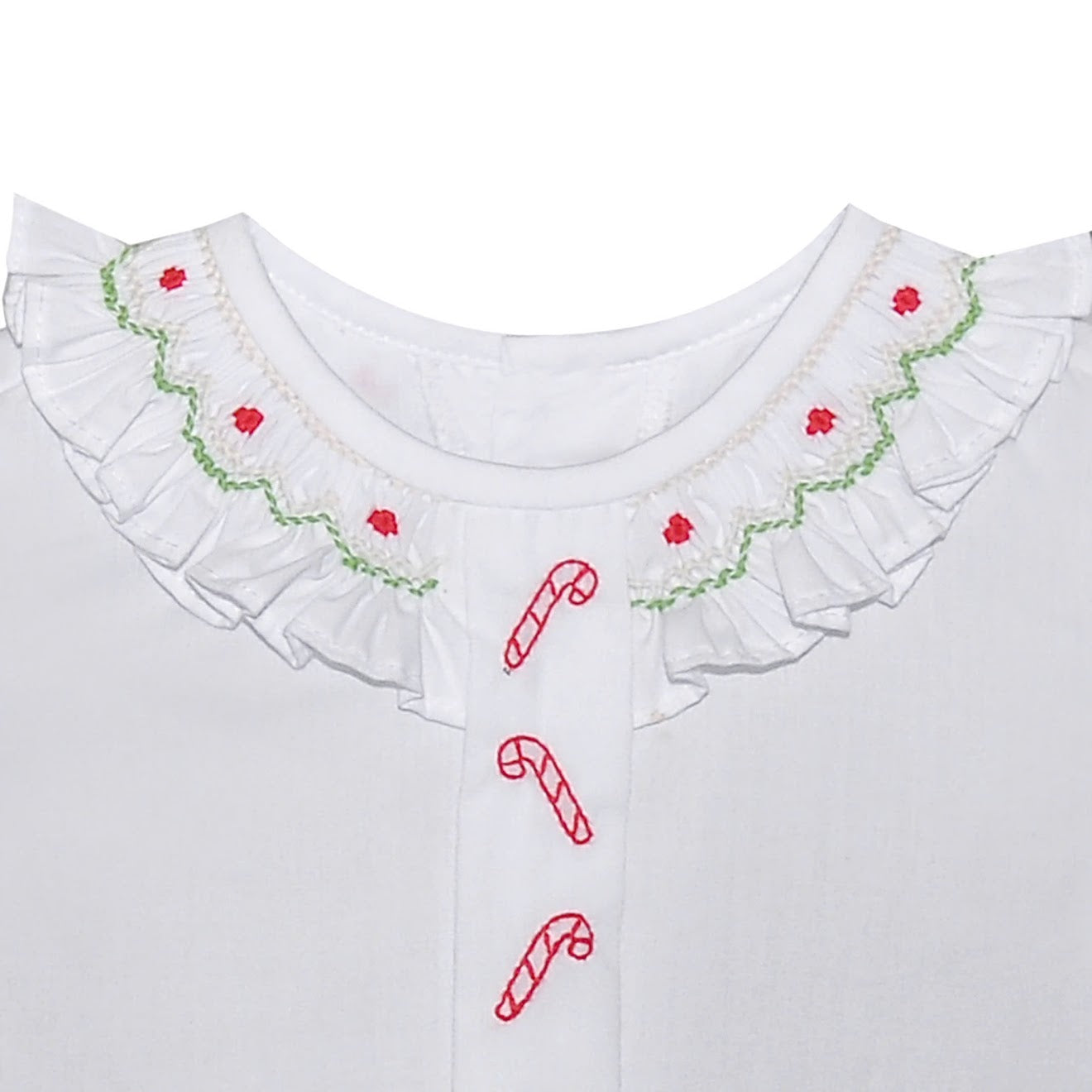 Ruffle Candy Cane Diaper Set