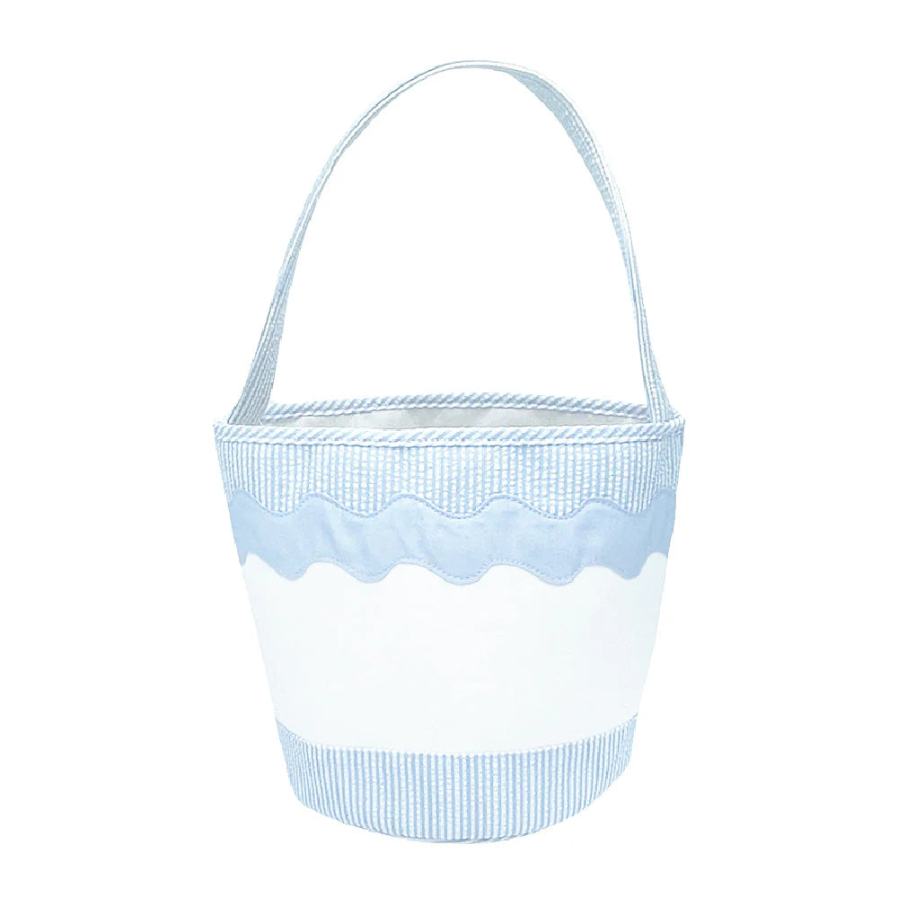 Blue Basket Tote