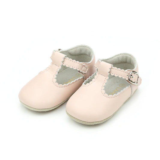 Pink Elodie Crib Shoe