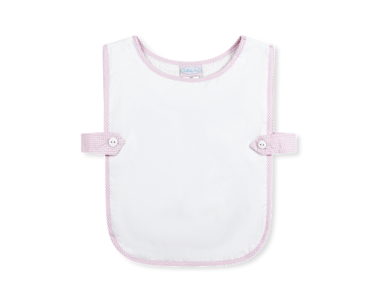 Baby Pink Minigingham Bib