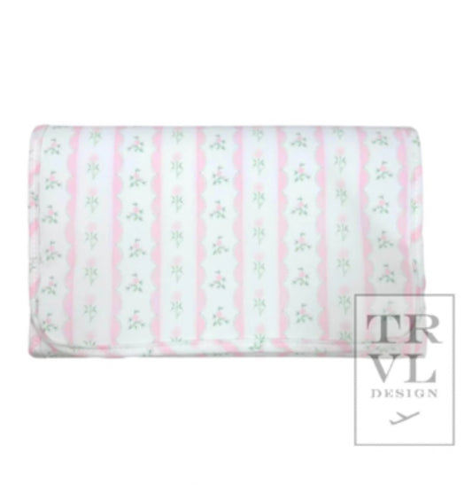 Pink Ribbon Floral Changing Pad