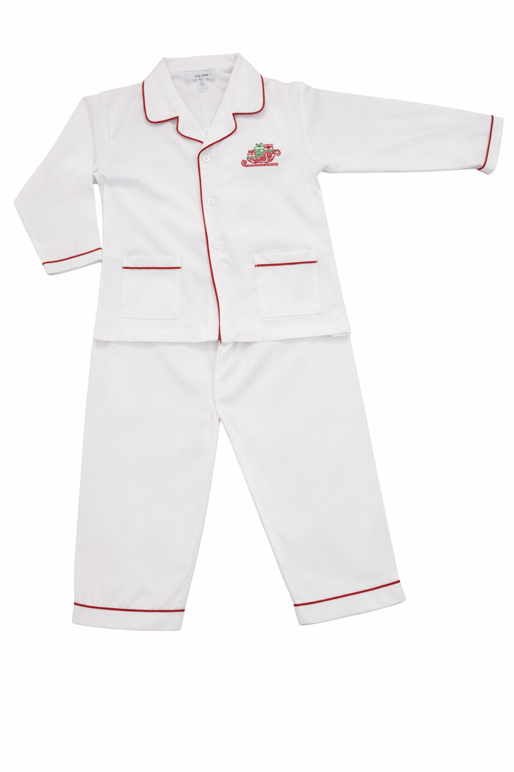 Santa’s Sleigh Embroidered Pajama Set