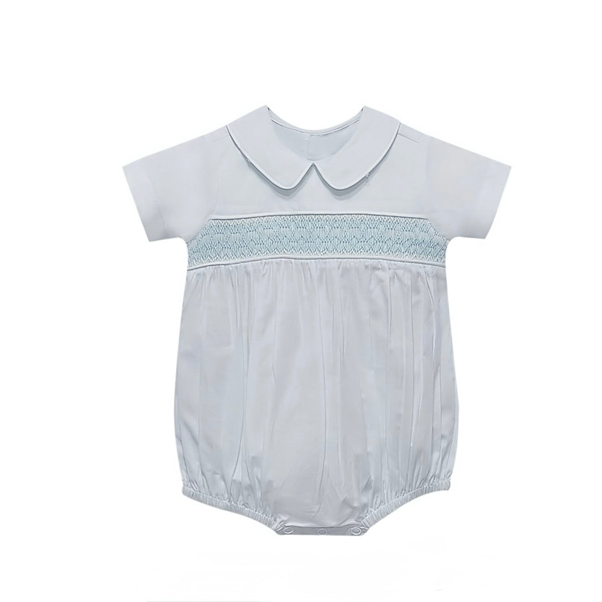 Baby Blues Collared Smocked Bubble