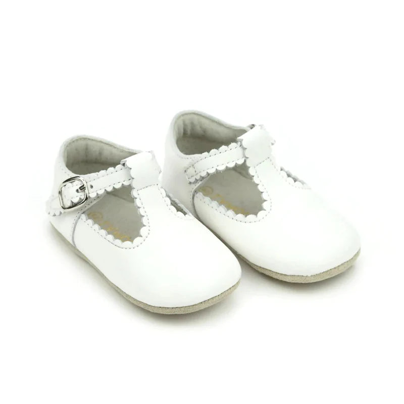 White Elodie Crib Shoe