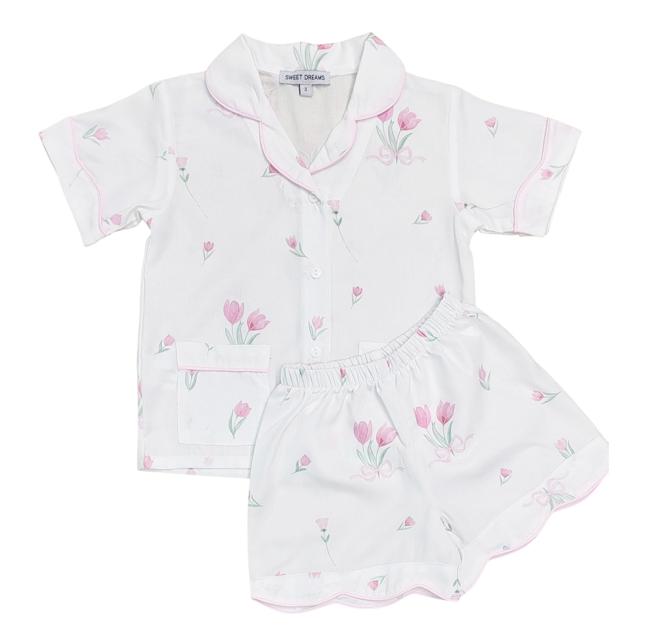 Tulip Scallop Pajama Set