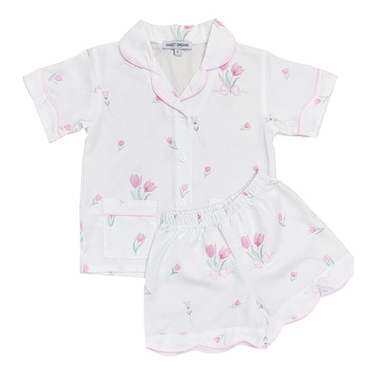 Tulip Scallop Pajama Set