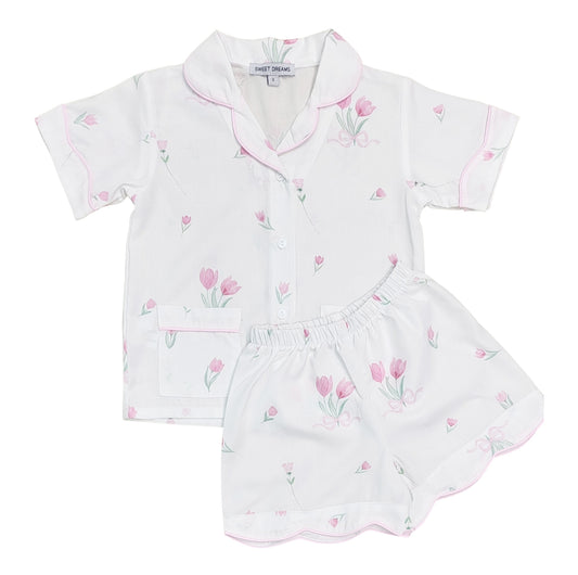 Tulip Scallop Pajama Set