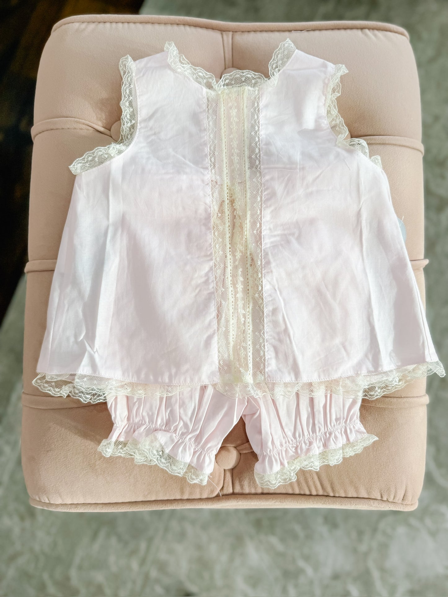 Pink Heirloom Bloomer Set