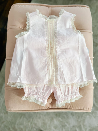 Pink Heirloom Bloomer Set