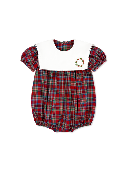 Christmas Plaid Wreath Bubble