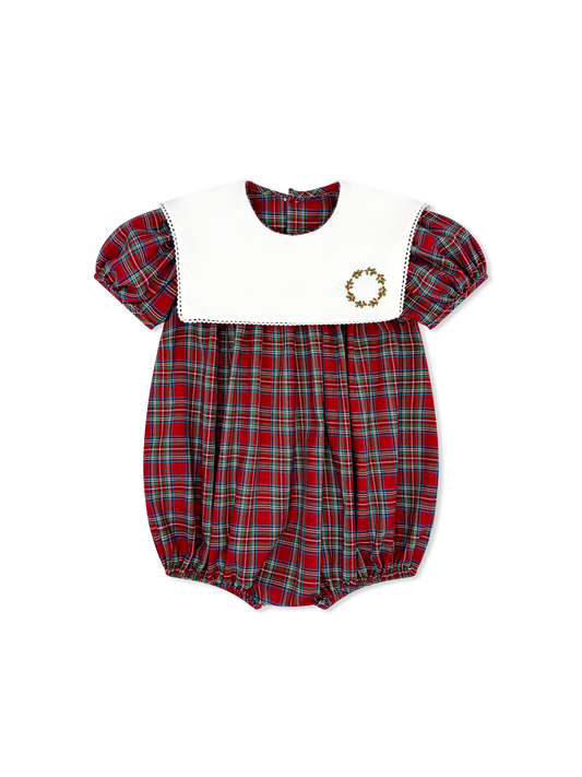 Christmas Plaid Wreath Bubble