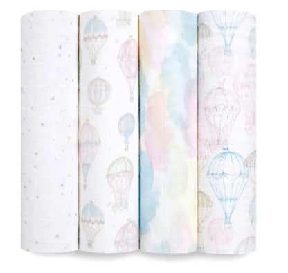 Above the Clouds Swaddle 4-Pack