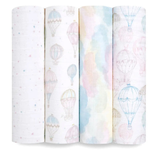 Above the Clouds Swaddle 4-Pack