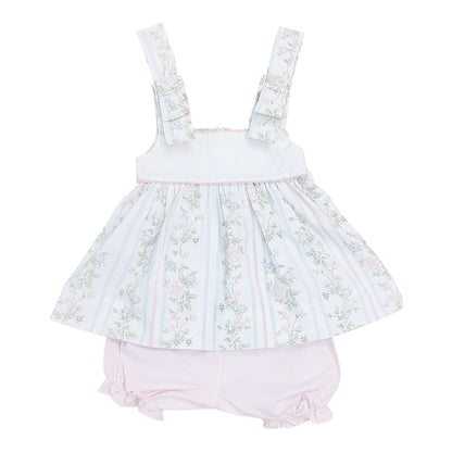 Floral Stripe Bloomer Set