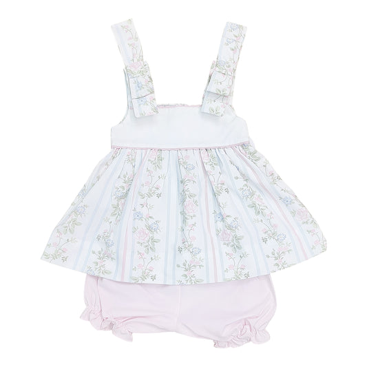 Floral Stripe Bloomer Set