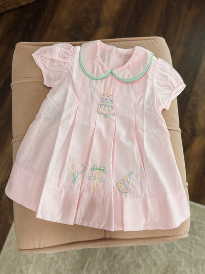 Birthday Party Embroidered Dress