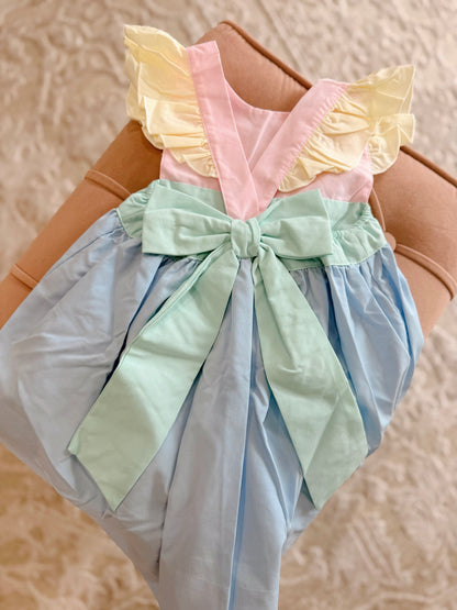 Colorblock Bowback Dress