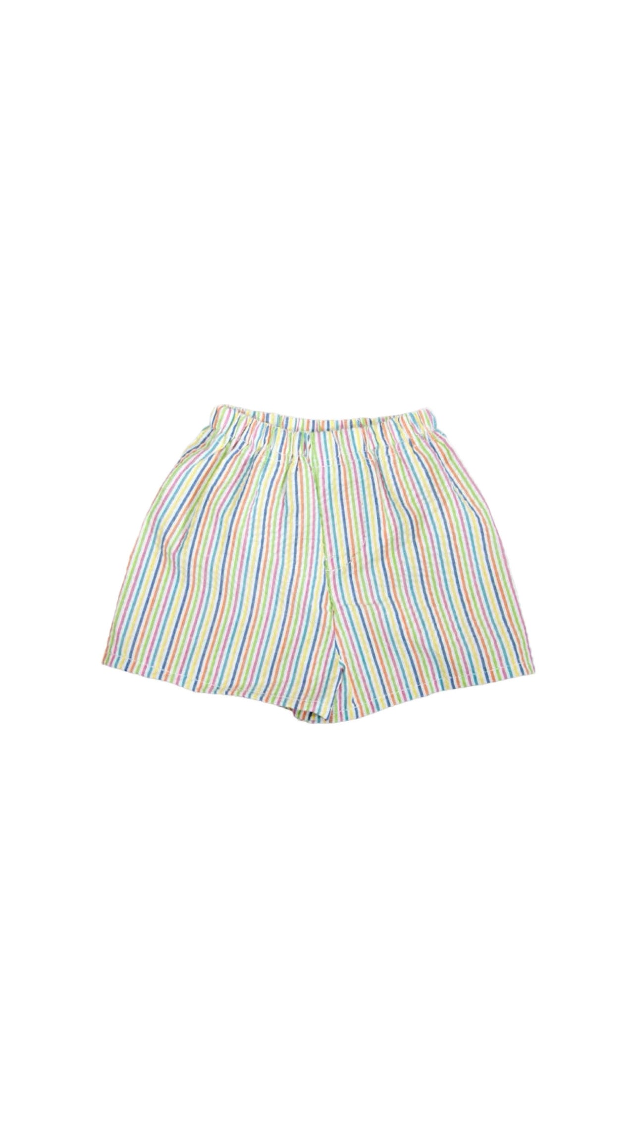 Multicolor Seersucker Shorts