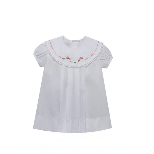 Candy Cane Embroidered Dress
