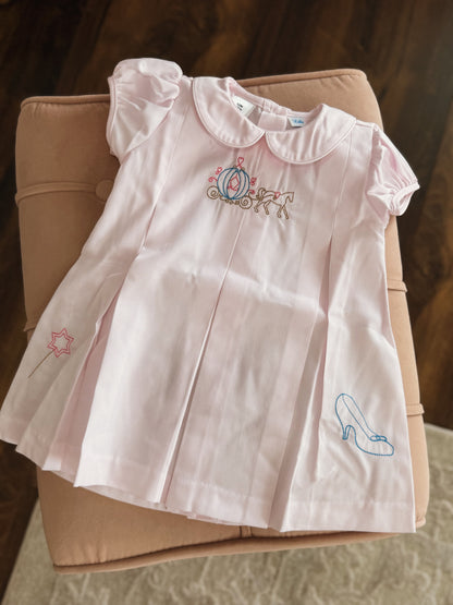 Pink Embroidered Carriage Dress