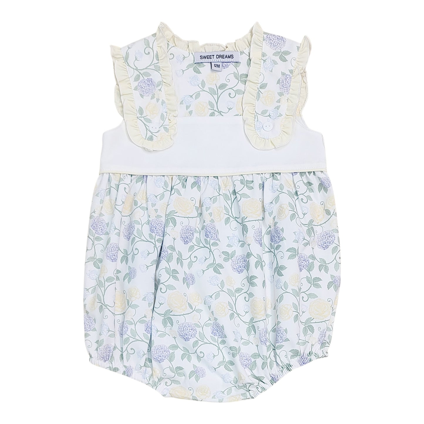 Yellow Ruffle Floral Bubble