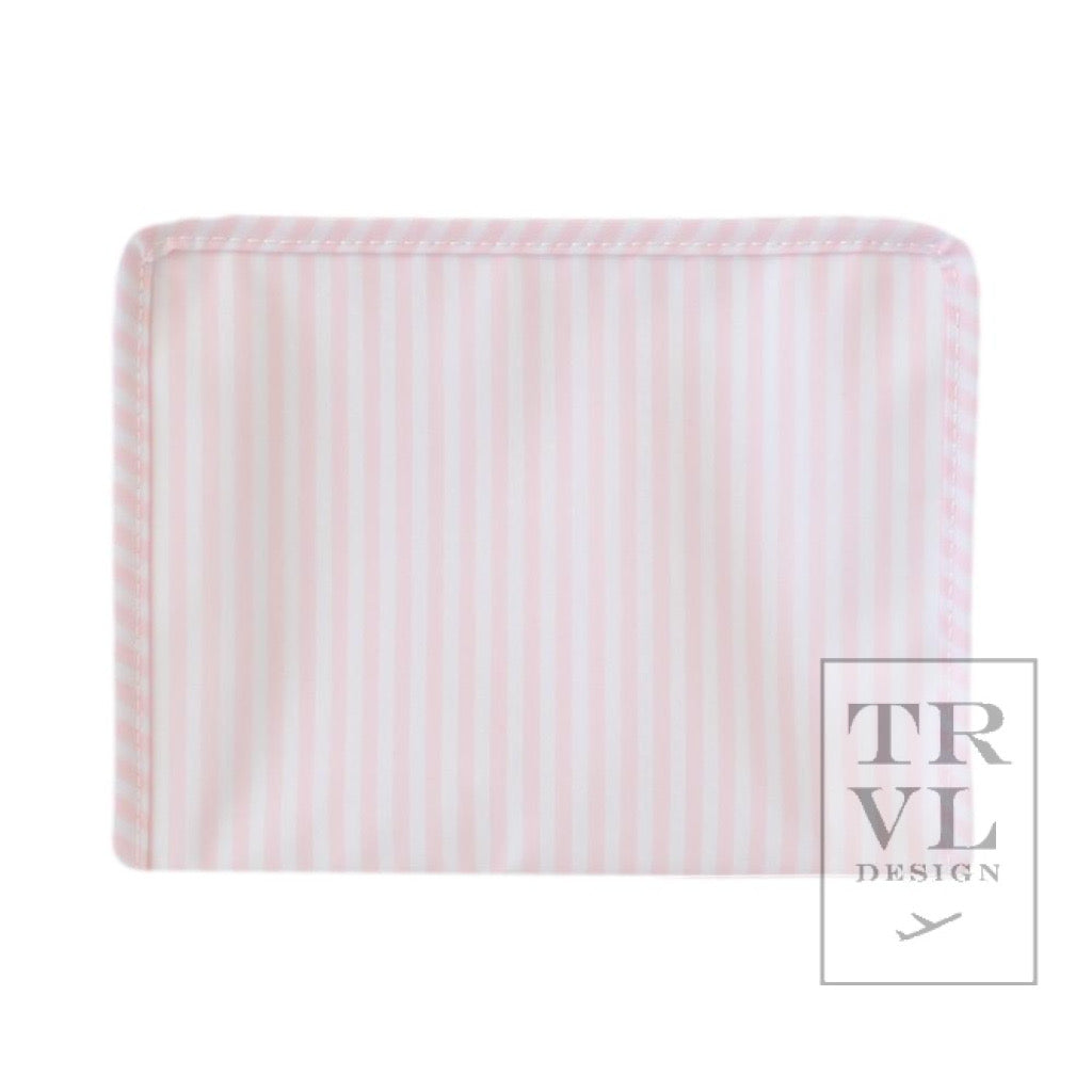 Pimlico Pink Stripe Zip Pouch