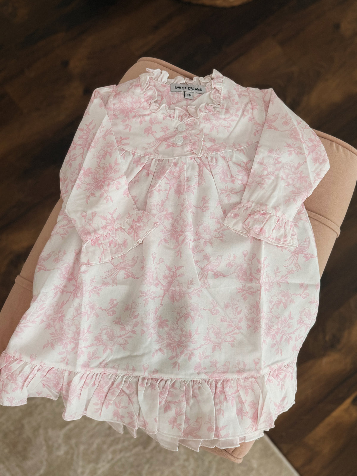 Pink Toile Print Nightgown