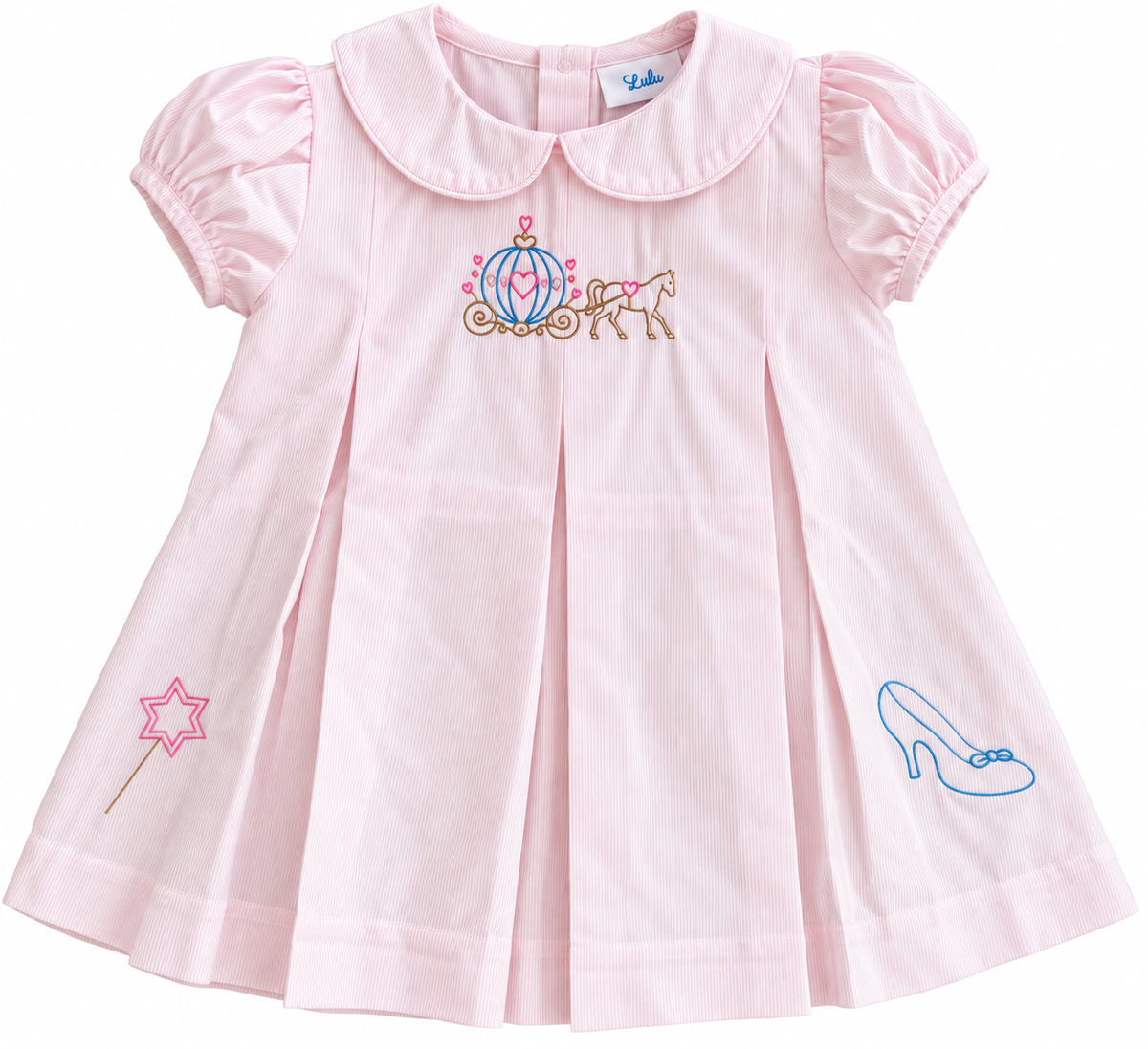 Pink Embroidered Carriage Dress