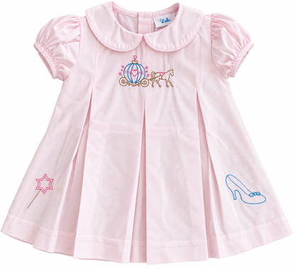 Pink Embroidered Carriage Dress