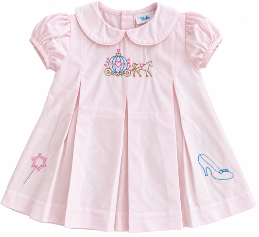 Pink Embroidered Carriage Dress
