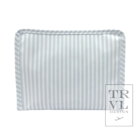 Pimlico Blue Stripe Zip Pouch