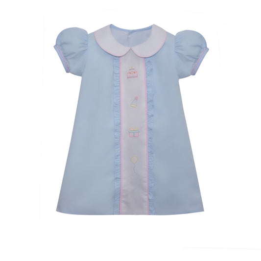 Blue Birthday Girl Dress