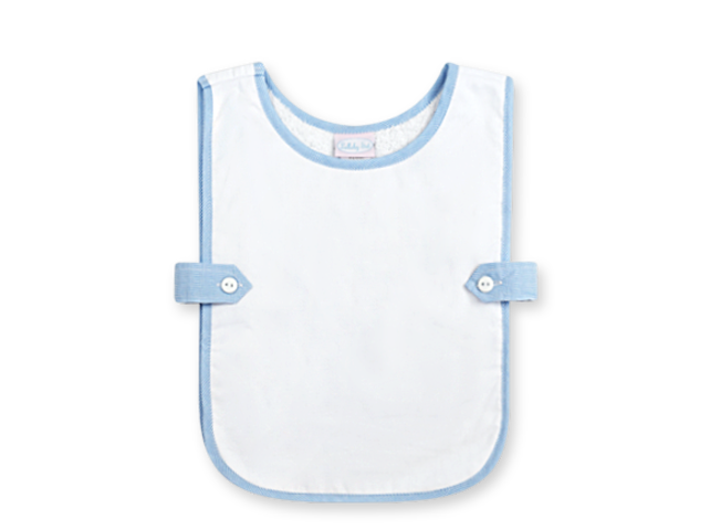 Baby Blue Minigingham Bib