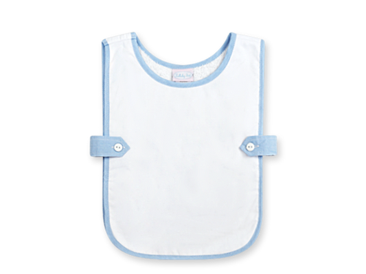 Baby Blue Minigingham Bib