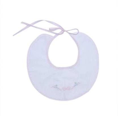 Bow Embroidered Bib