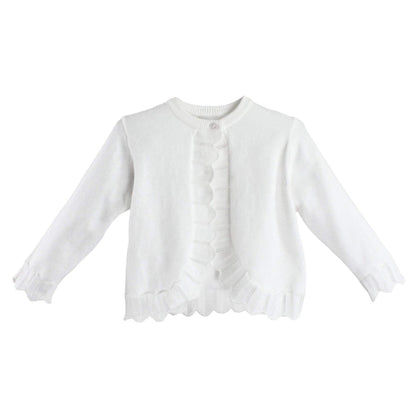 White Scallop Cardigan