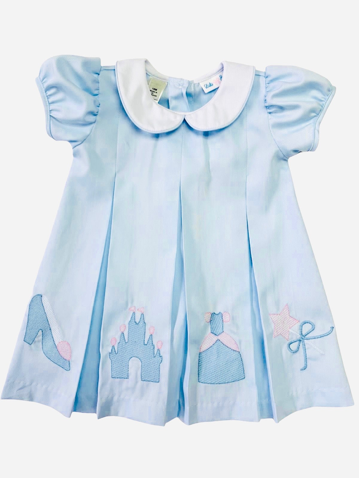 Blue Castle Embroidered Dress