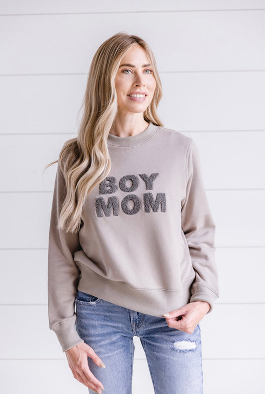 Boy Mama Chenille Sweatshirt